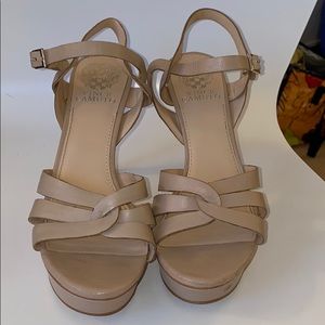 Vince Camuto tan sandal  heels